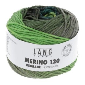 Lang Yarns - Merino 120 Dégradé 50 gram Groen