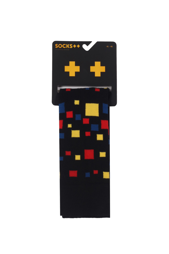 Black Bisquare Socks