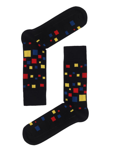 Socks++ Black Bisquare Socks