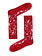 Red Spray Athletic Socks