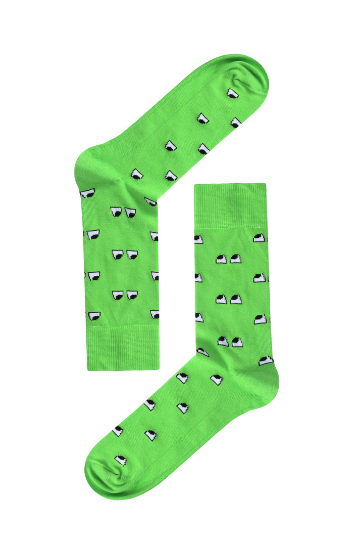 Green Chasing Socks