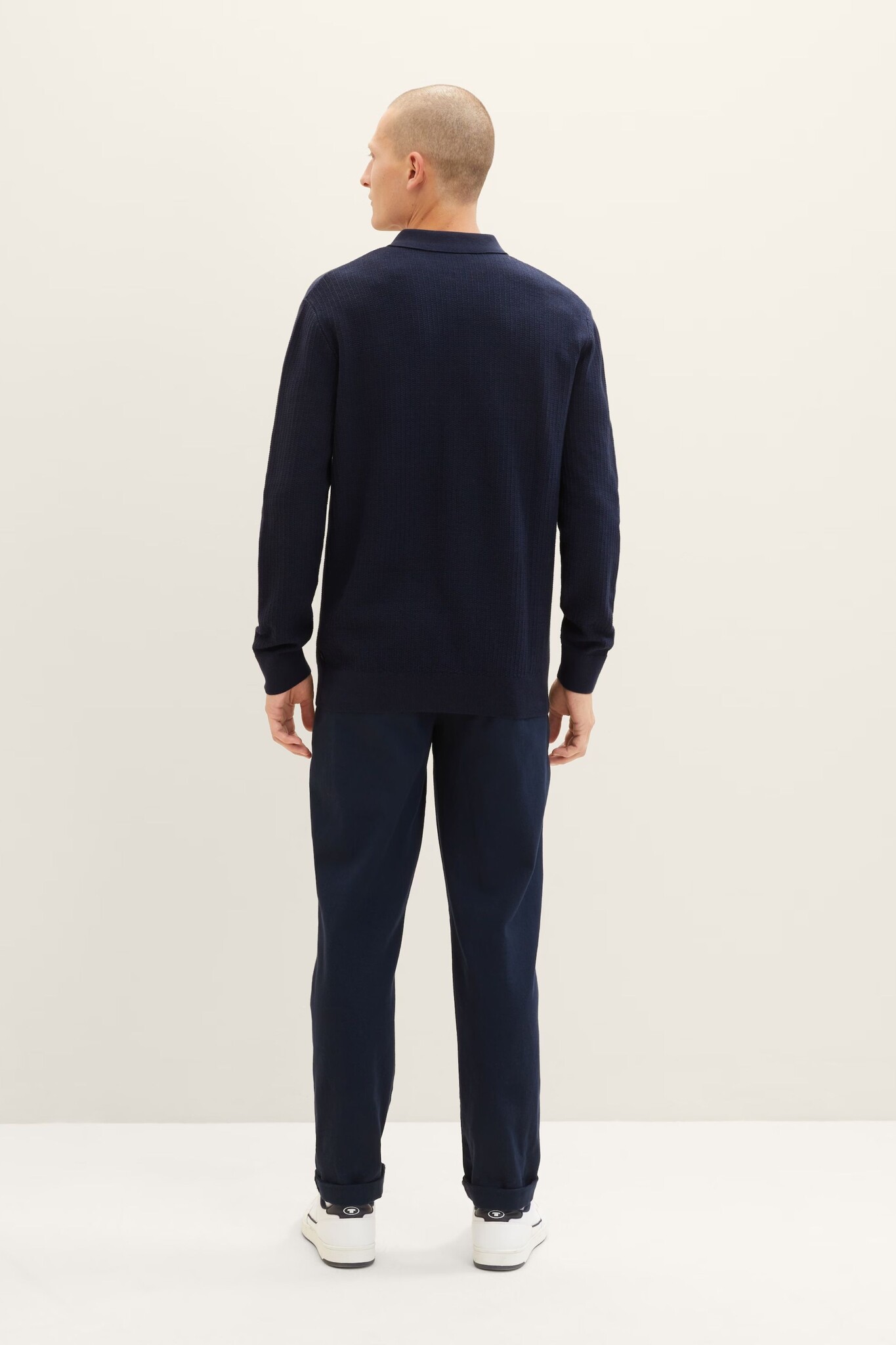 Tom Tailor Knitted long sleeve polo 1038209