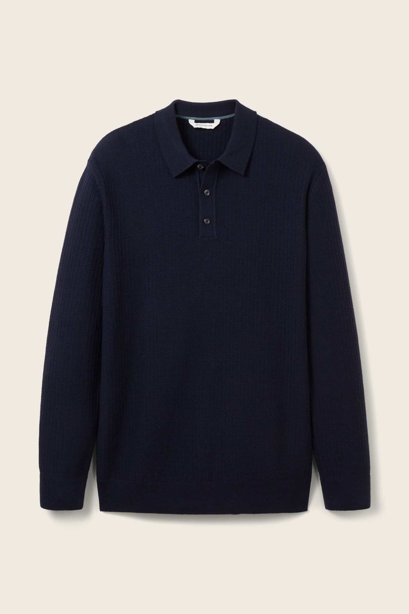Tom Tailor Knitted long sleeve polo 1038209