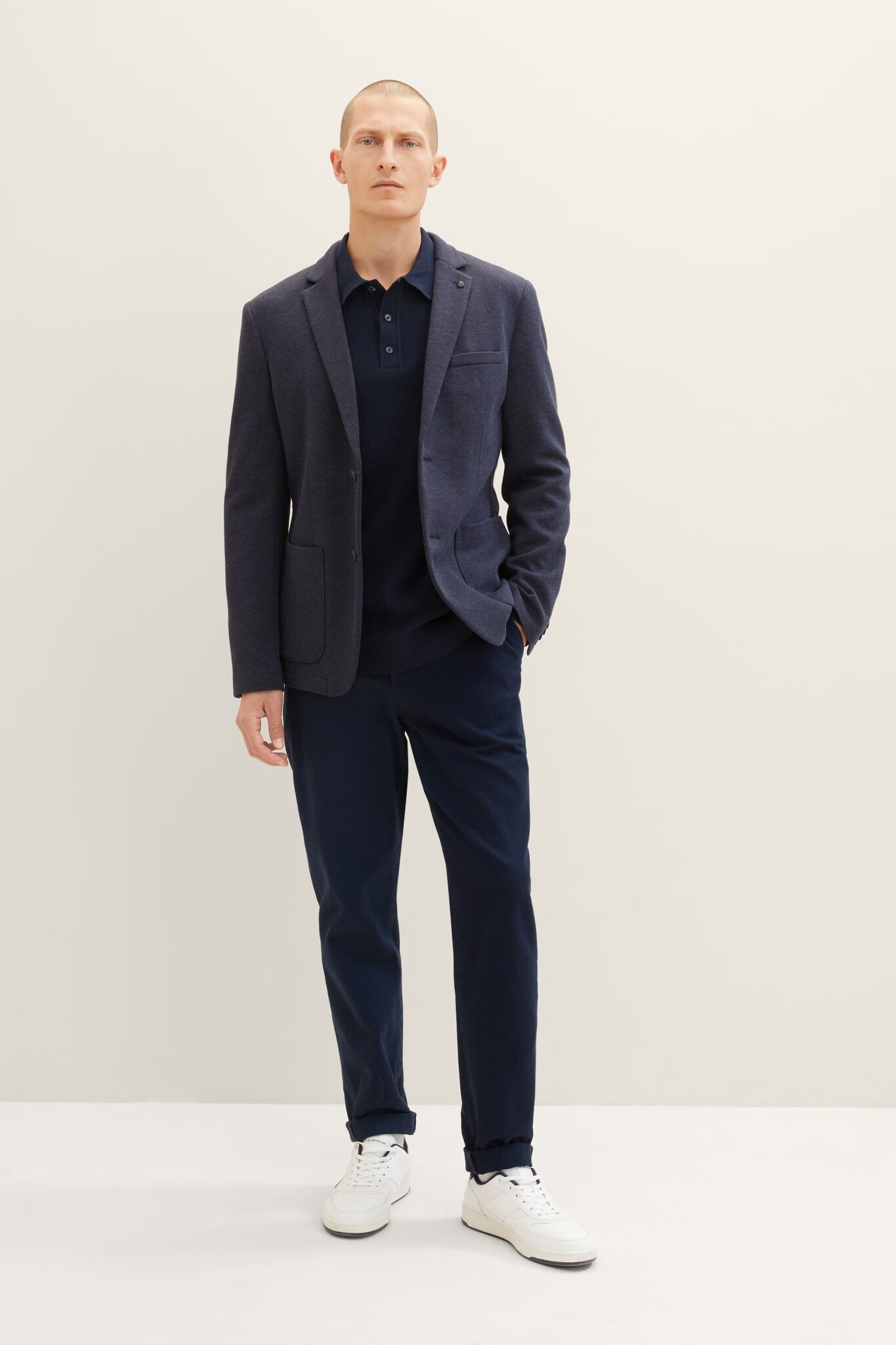 Tom Tailor Knitted long sleeve polo 1038209