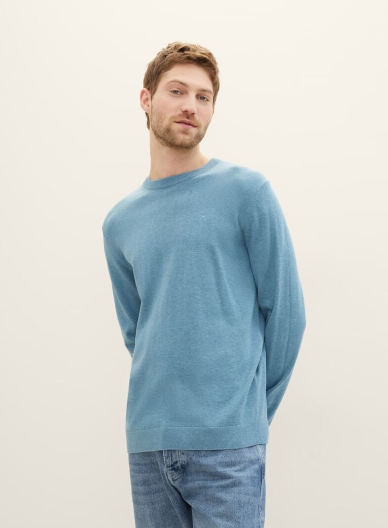 Tom Tailor Basic crewneck knit 1039805