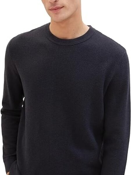 Tom Tailor Structured crewneck knit 1041186