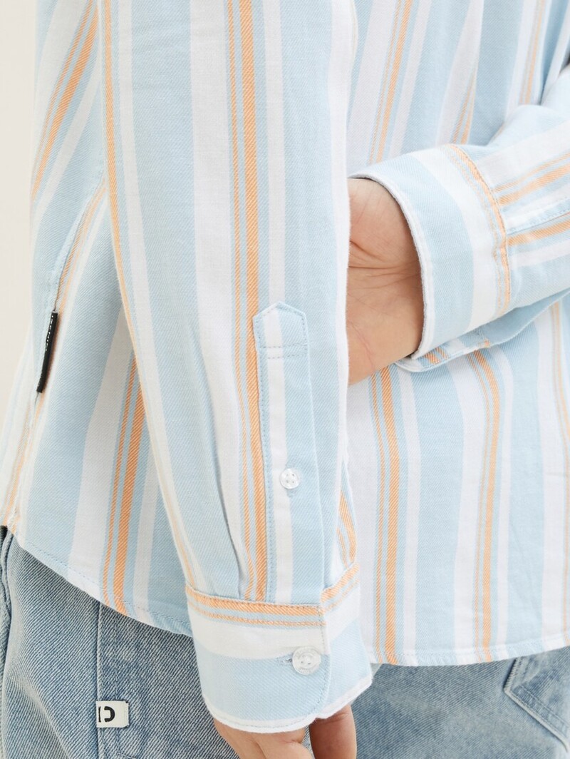 Tom Tailor Relaxed striped twill shirt 1040145