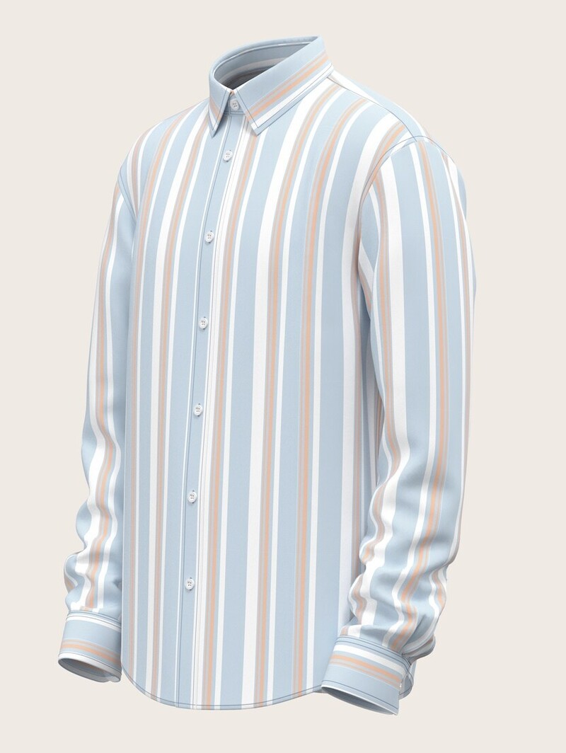 Tom Tailor Relaxed striped twill shirt 1040145