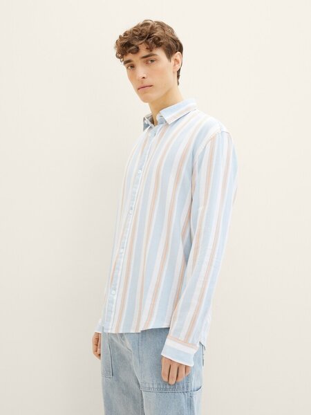 Tom Tailor Relaxed striped twill shirt 1040145