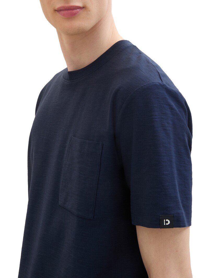 Tom Tailor Structured t-shirt with pocket 1042058