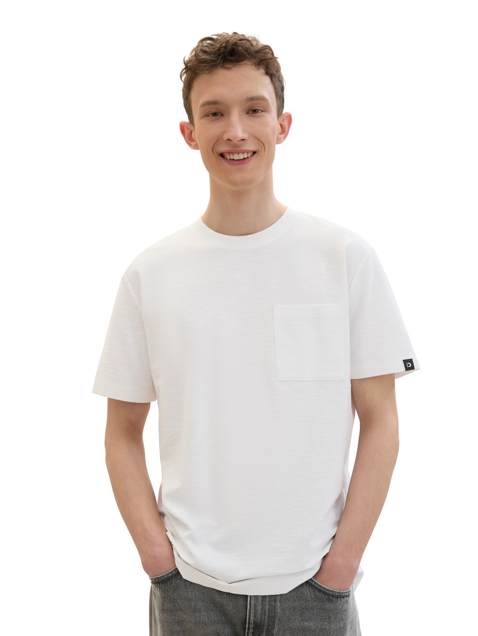 Tom Tailor Structured t-shirt with pocket 1042058