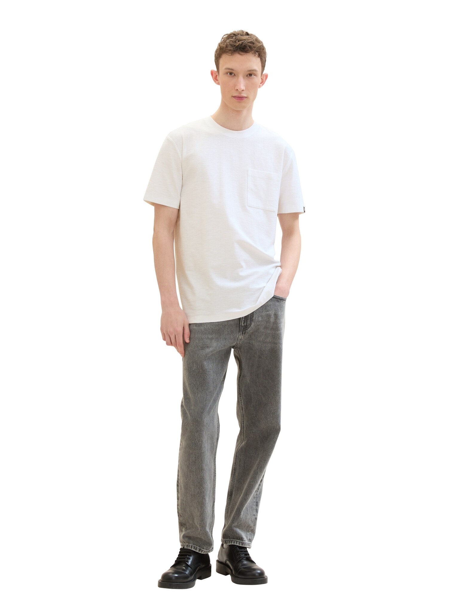 Tom Tailor Structured t-shirt with pocket 1042058