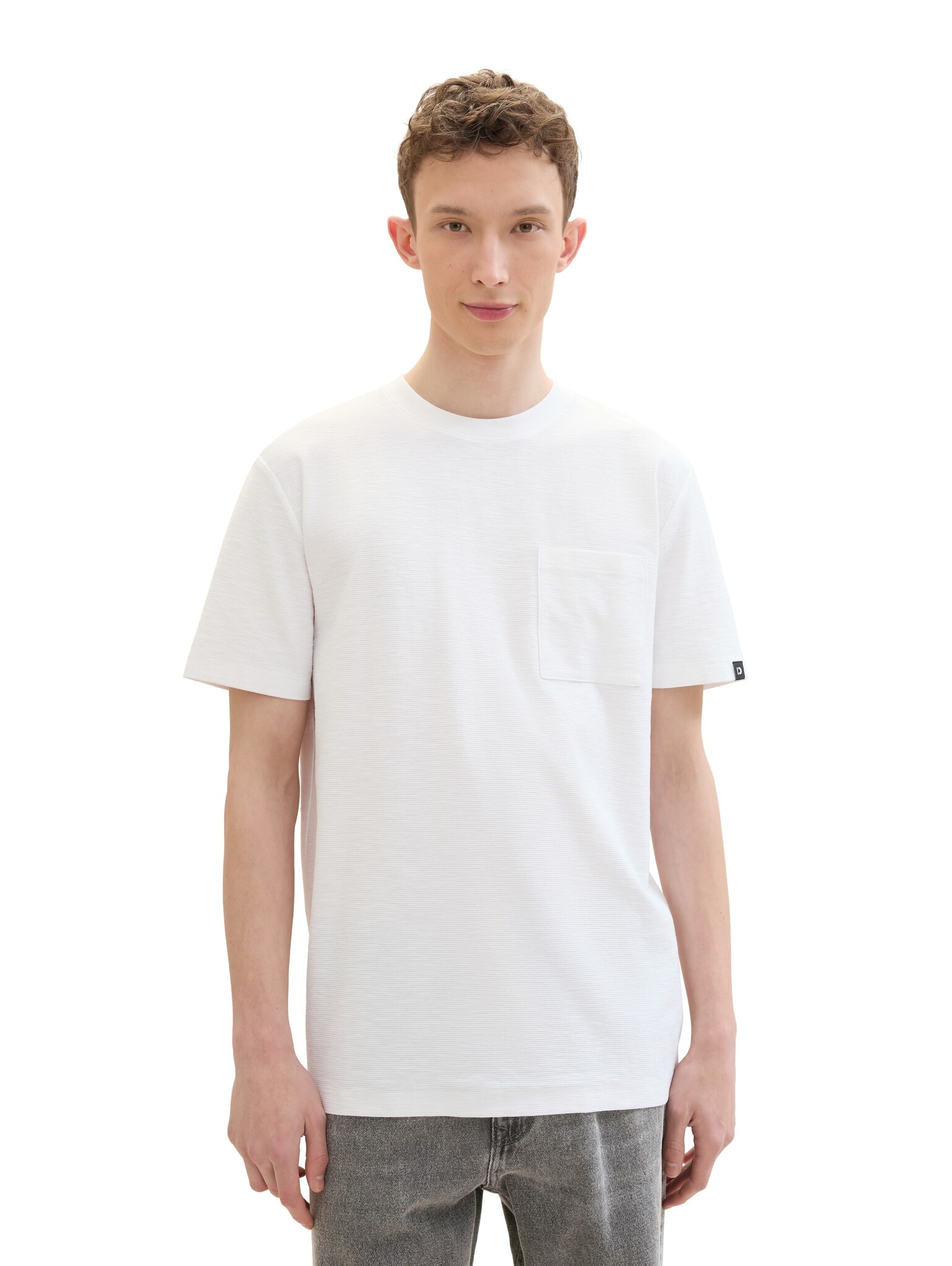 Tom Tailor Structured t-shirt with pocket 1042058
