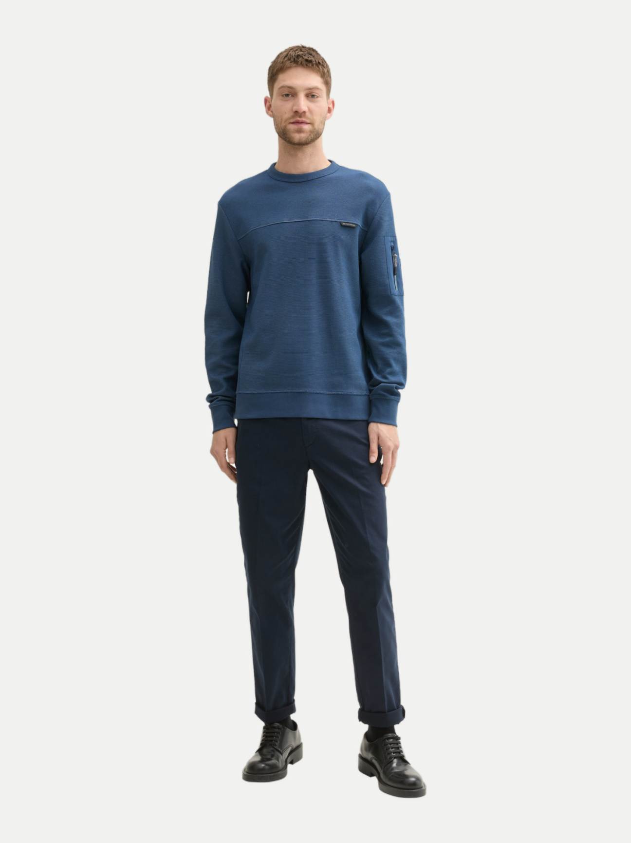 Tom Tailor Structured c-neck Sweatshirt 1043393