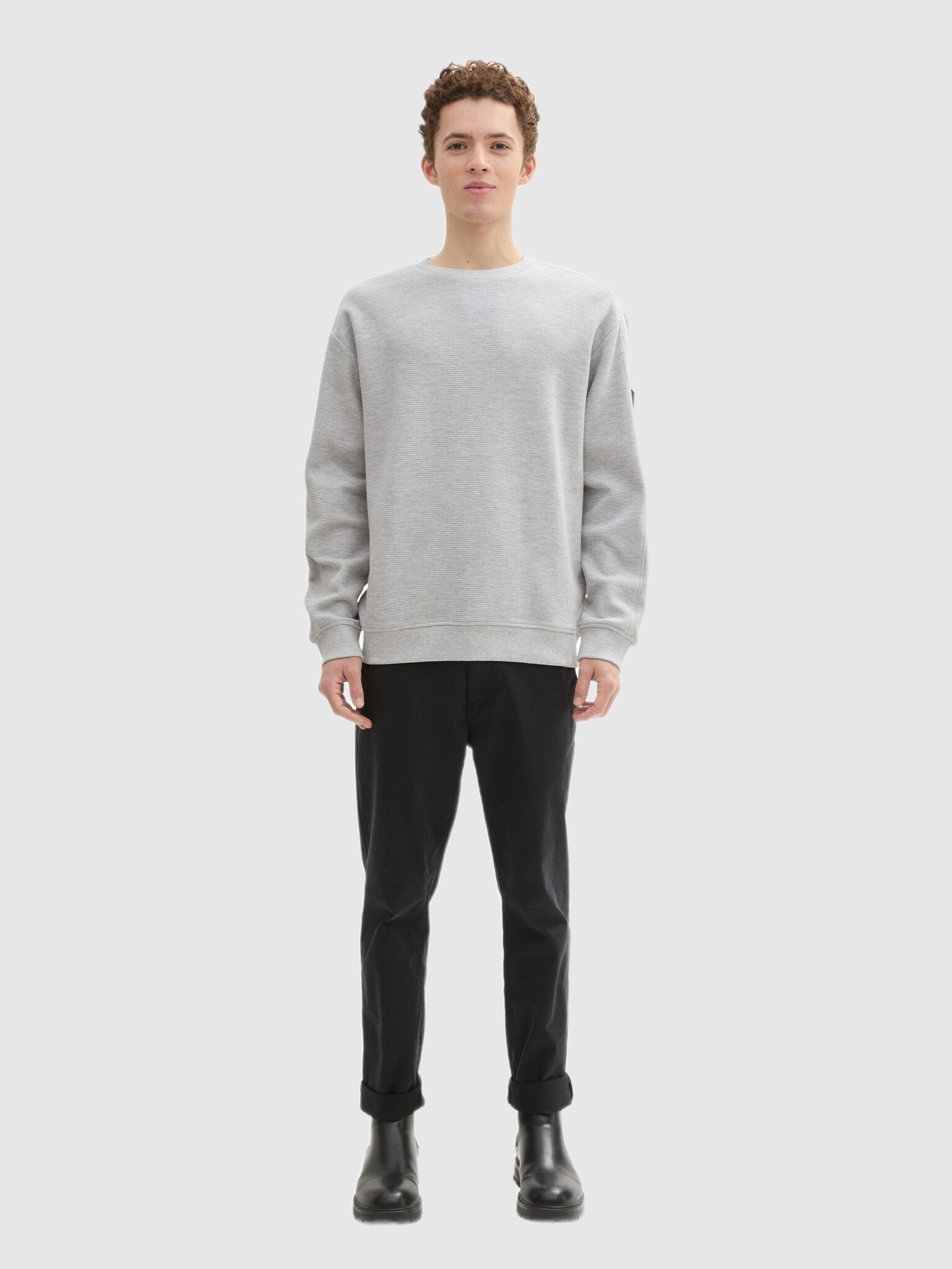 Tom Tailor Structured crewneck Sweater 1043300