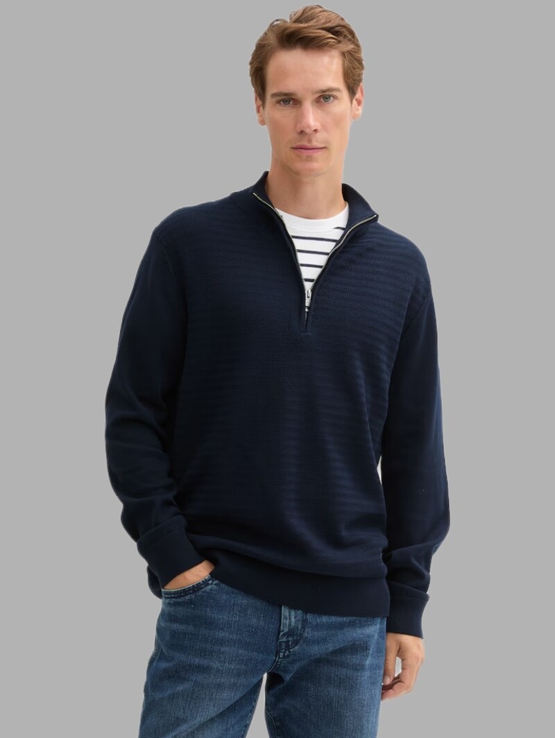 Tom Tailor Structure mix knit troyer 1044475