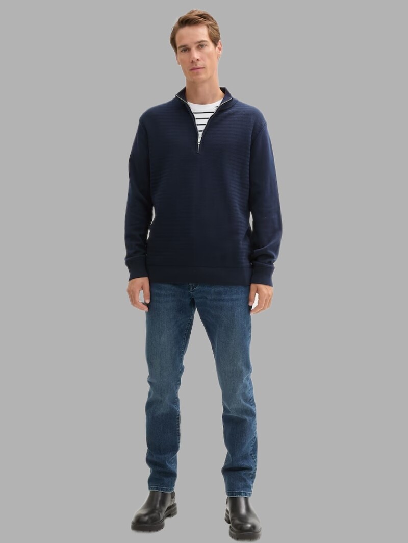 Tom Tailor Structure mix knit troyer 1044475