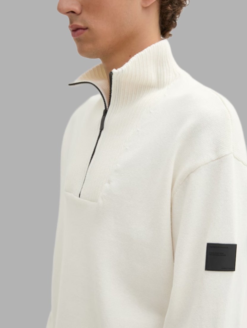 Tom Tailor Relaxed knit troyer 1044423