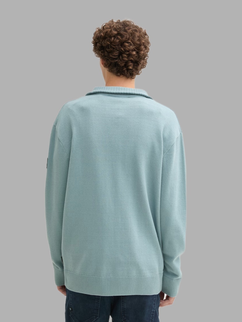 Tom Tailor Relaxed knit troyer 1044423