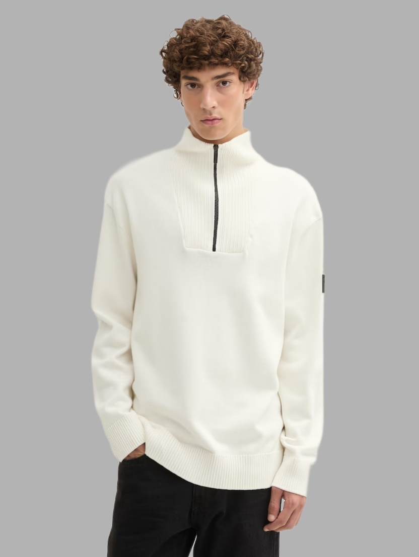 Tom Tailor Relaxed knit troyer 1044423