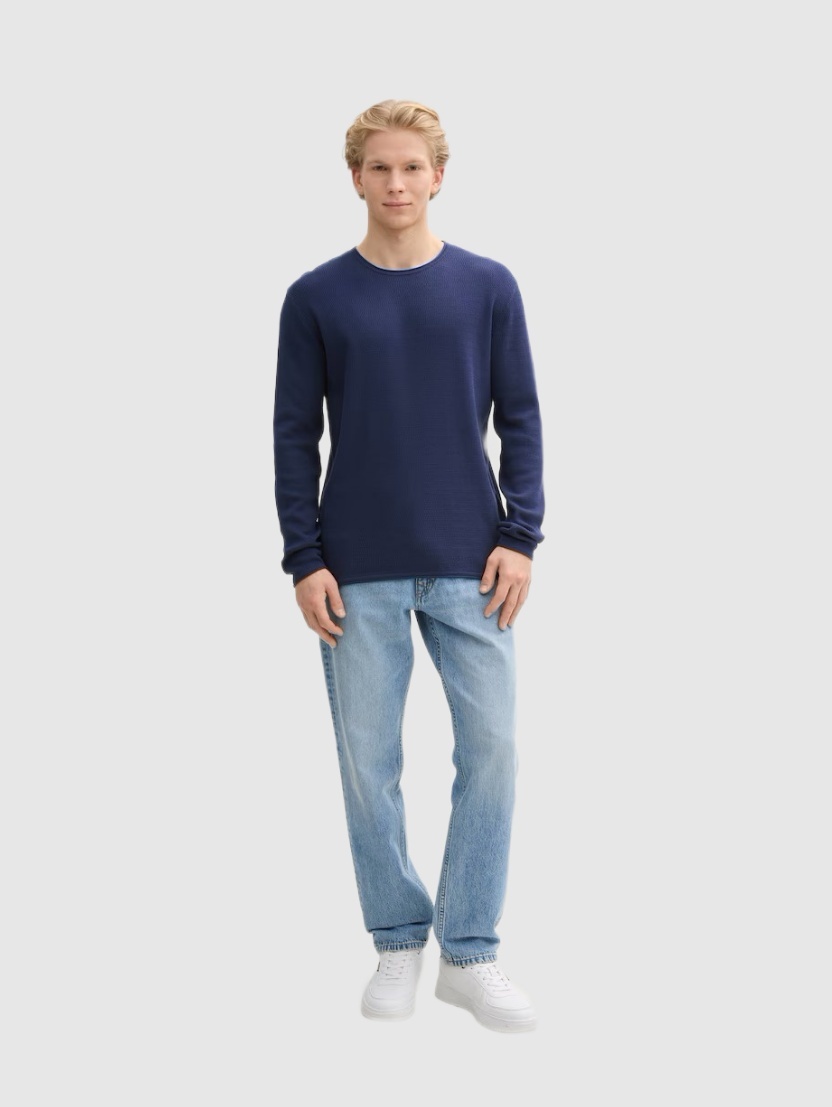 Tom Tailor Structured roll edge knit 1042517