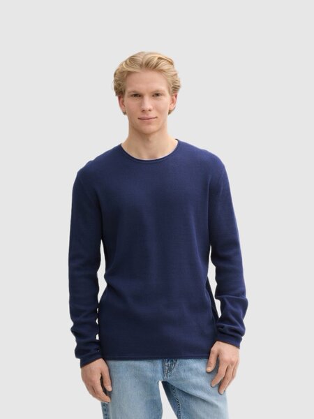 Structured roll edge knit 1042517