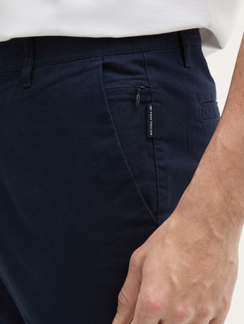 Tom Tailor Regular linen chino pants 1044713