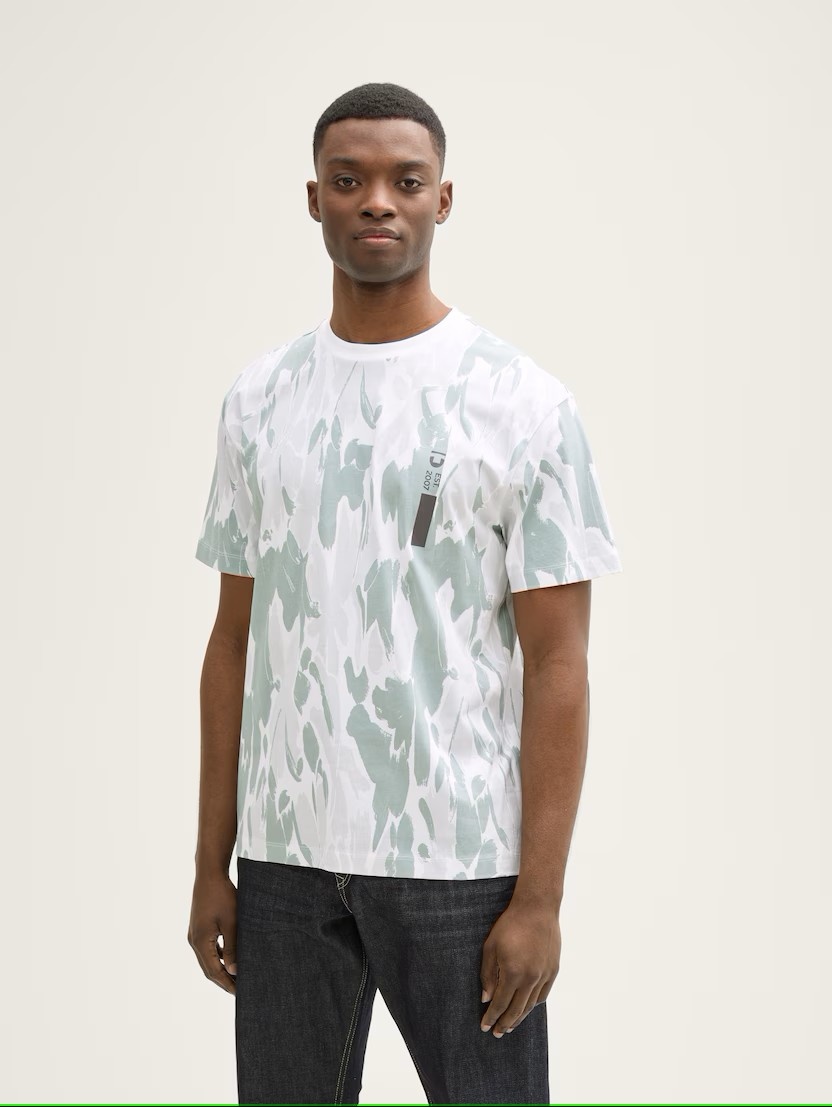 Tom Tailor Relaxed allover print t-shirt 1046115