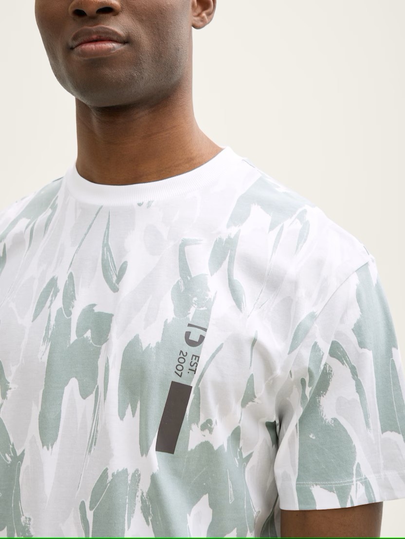 Tom Tailor Relaxed allover print t-shirt 1046115
