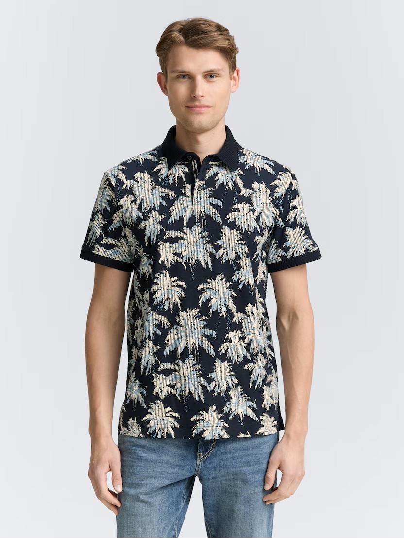 Tom Tailor Polo shirt with pattern 1046775