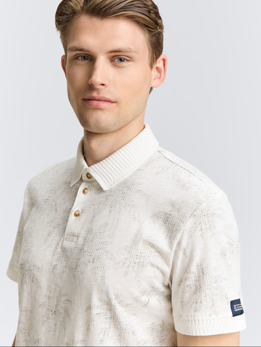 Tom Tailor Polo shirt with pattern 1046775
