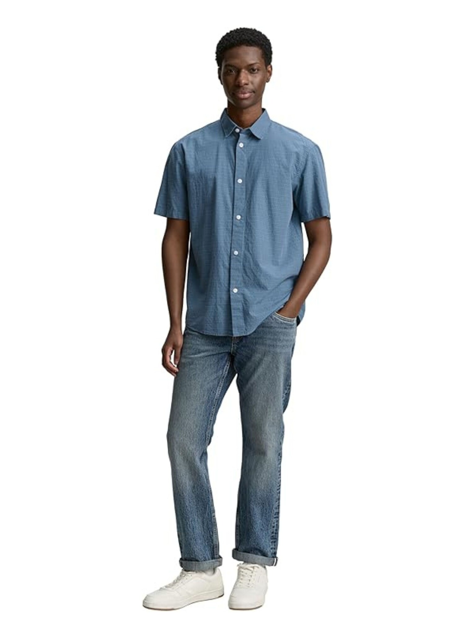 Tom Tailor Relaxed fit shirt with structure 1046177