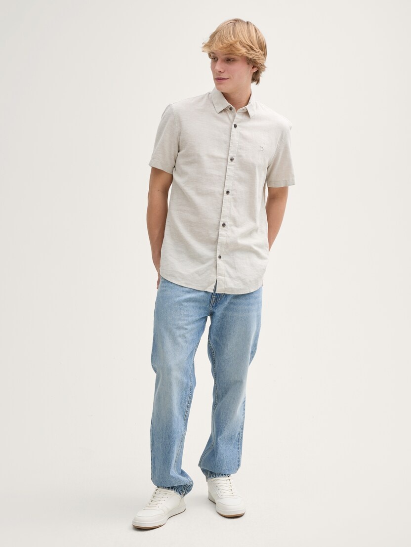 Tom Tailor Cotton linen shirt 1045188