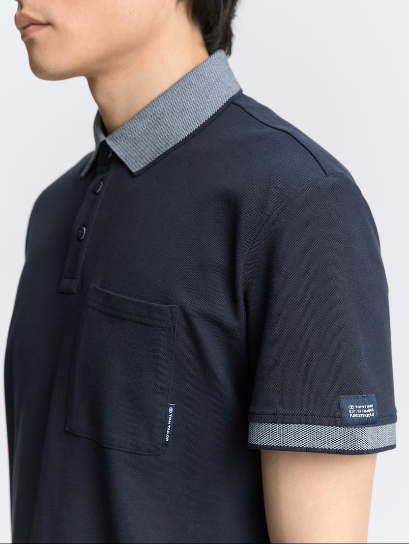 Tom Tailor Detailed printed Polo Shirt 1046773