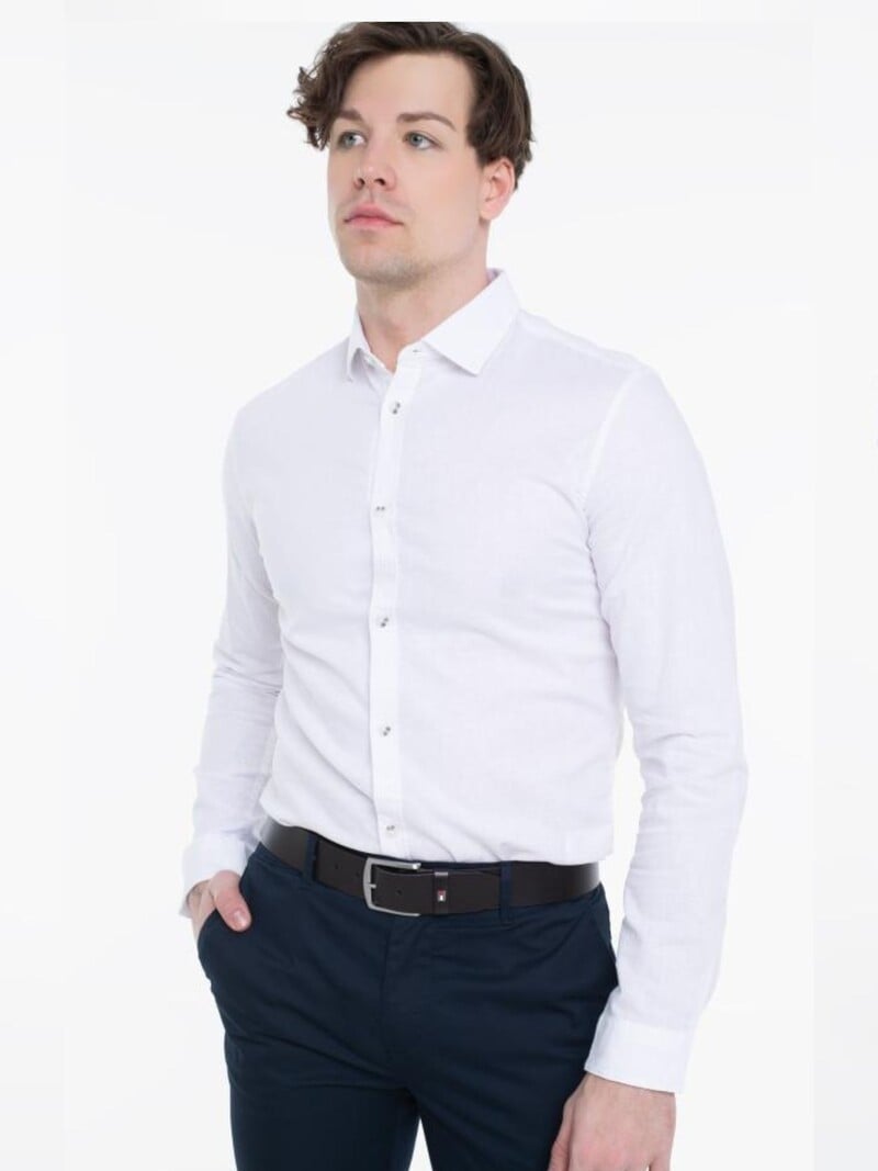 Tom Tailor Stretch linen shirt 45116