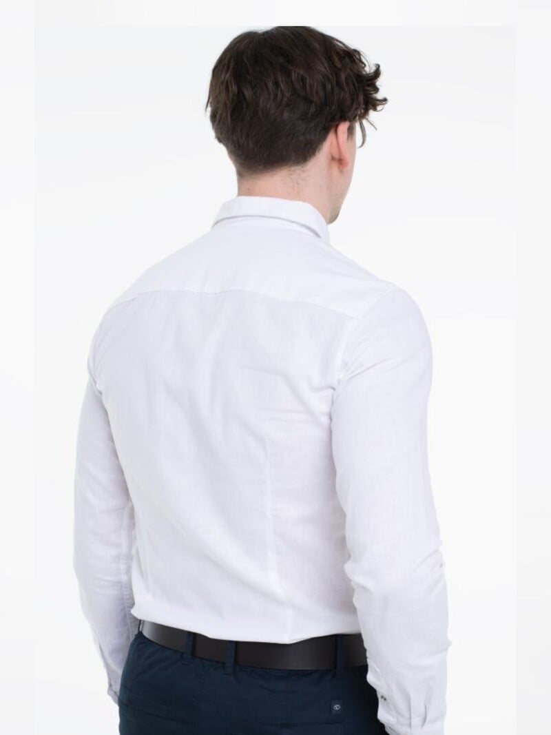 Tom Tailor Stretch linen shirt 45116