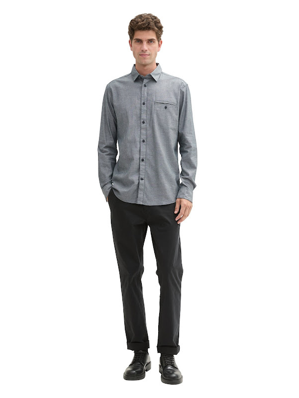 Tom Tailor Fitted structure stretch shirt 1043804
