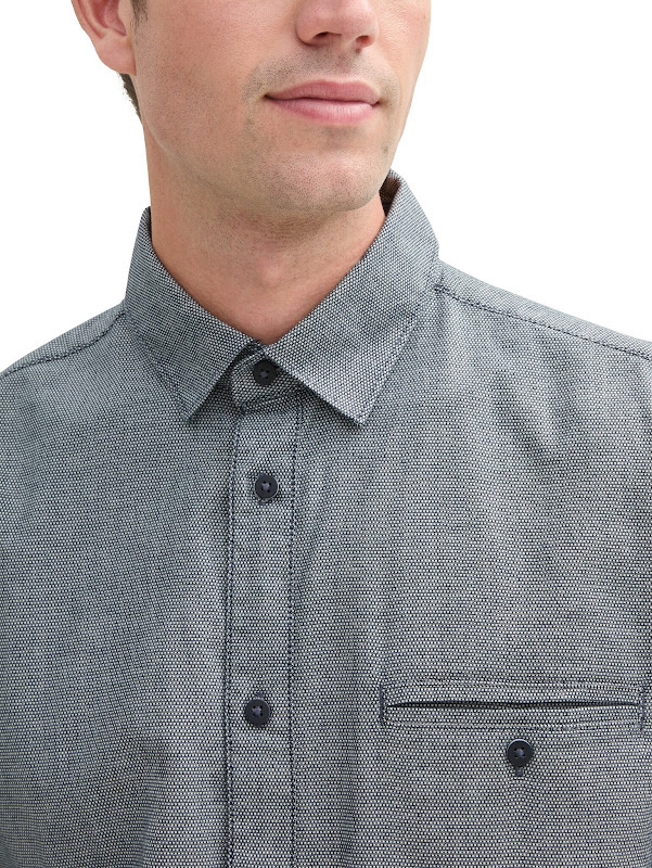 Tom Tailor Fitted structure stretch shirt 1043804