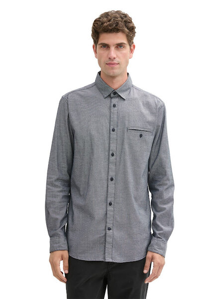 Tom Tailor Fitted structure stretch shirt 1043804