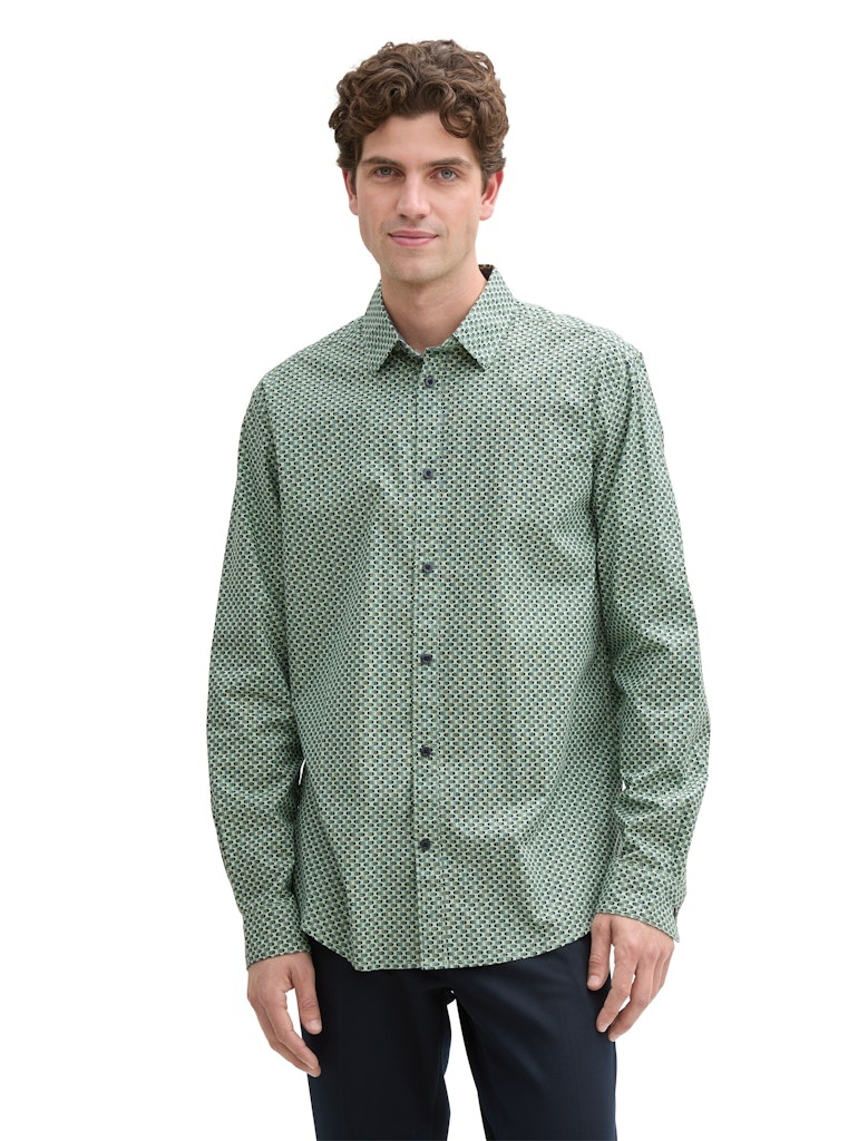 Tom Tailor Printed stretch shirt 1045934