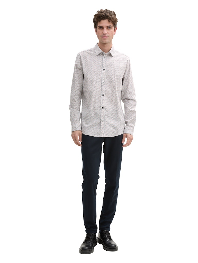 Tom Tailor Fitted printed stretch shirt 1045935