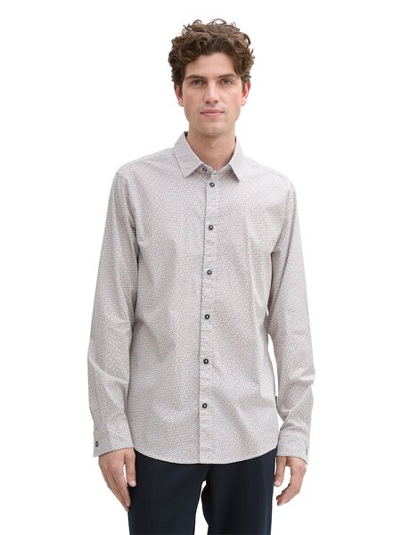 Tom Tailor Fitted printed stretch shirt 1045935