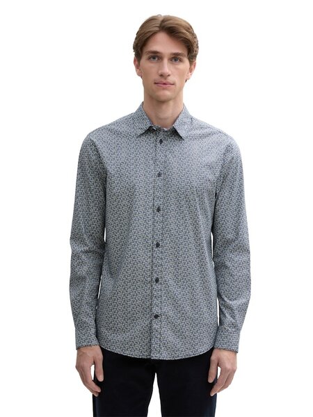 Tom Tailor Fitted printed stretch shirt 1045935