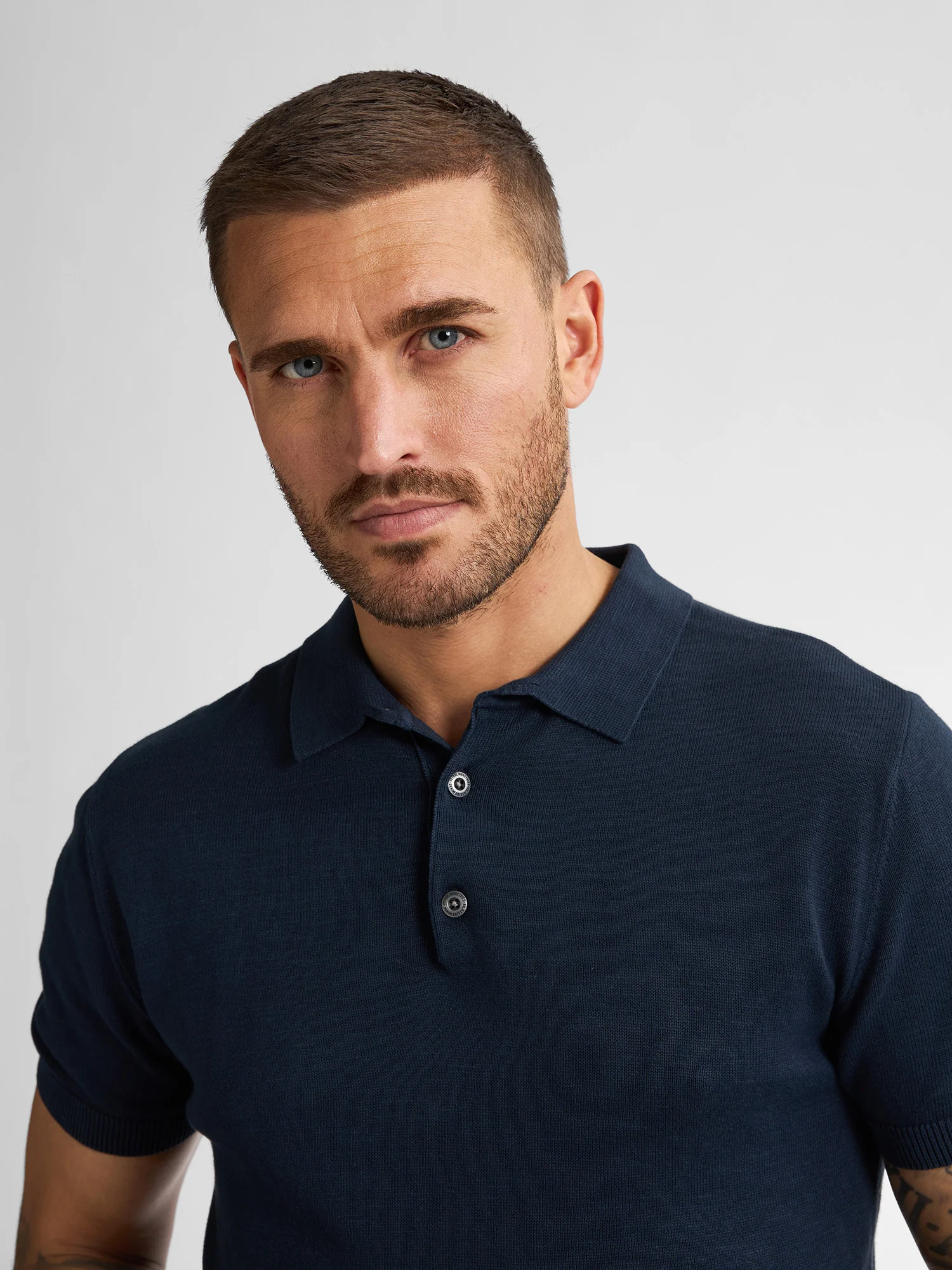 Petrol Polo Knitwear M-1050-KWC207