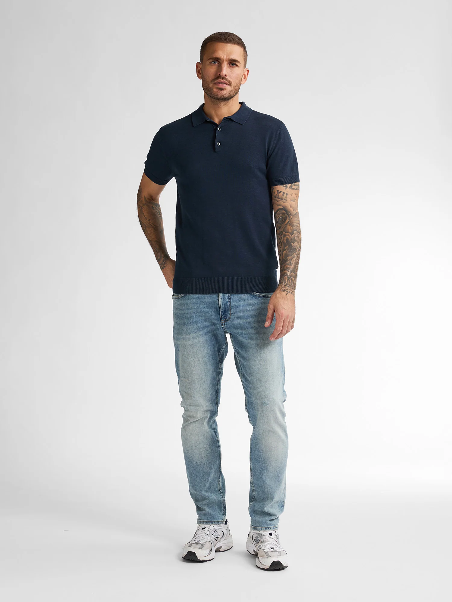 Petrol Polo Knitwear M-1050-KWC207