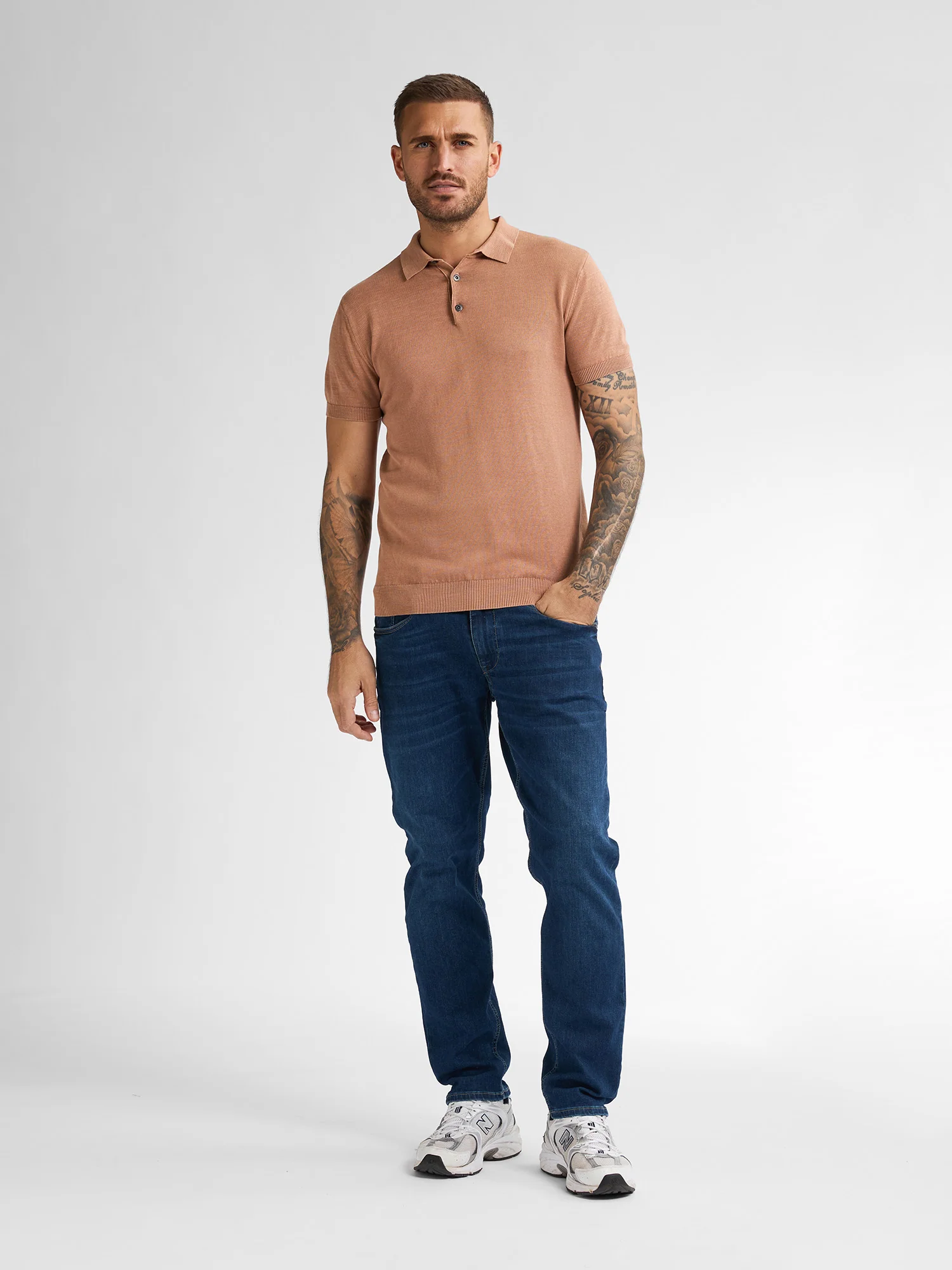 Petrol Polo Knitwear M-1050-KWC207