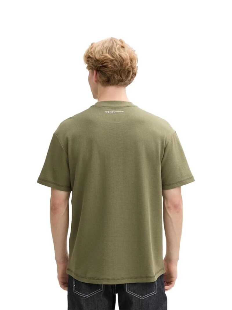 Tom Tailor Relaxed structured T-shirt 1045018