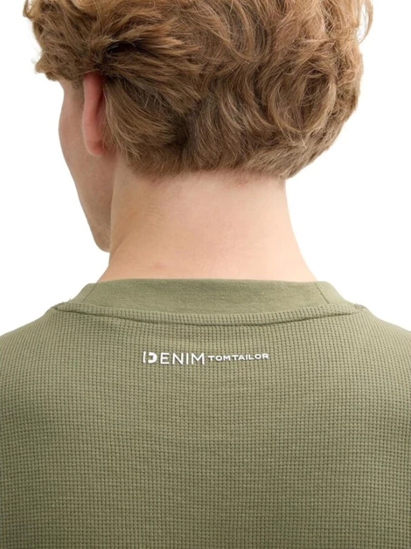 Tom Tailor Relaxed structured T-shirt 1045018