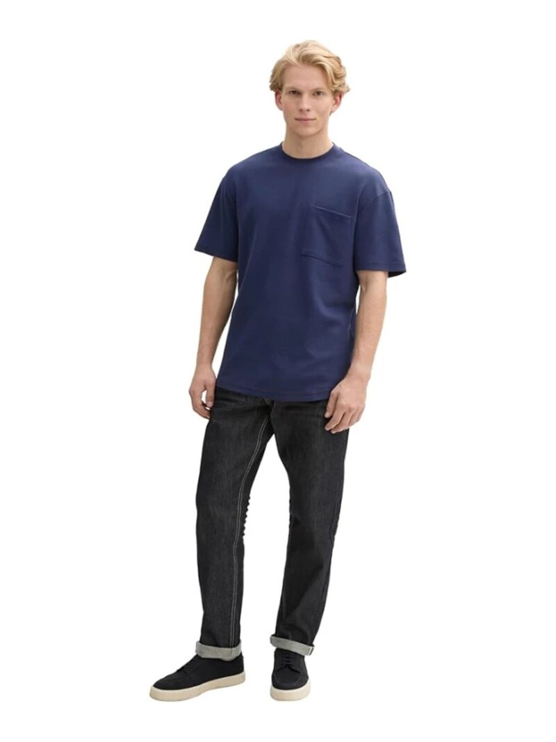 Tom Tailor Relaxed structured T-shirt 1045018
