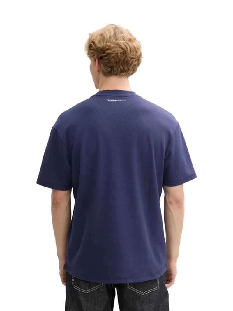 Tom Tailor Relaxed structured T-shirt 1045018